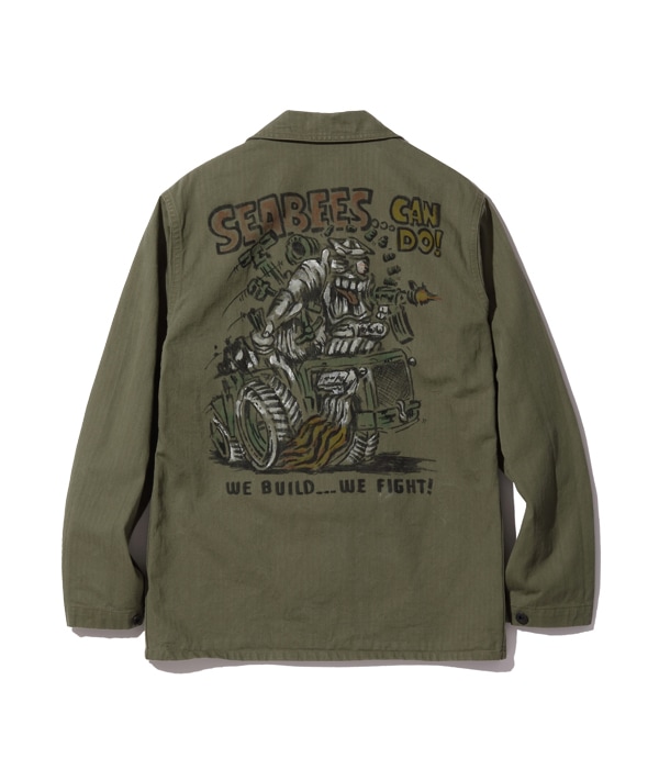 Lot No. BR15312 / N-3 UTILITY JACKET “HAND PAINT SEABEES” - BUZZ