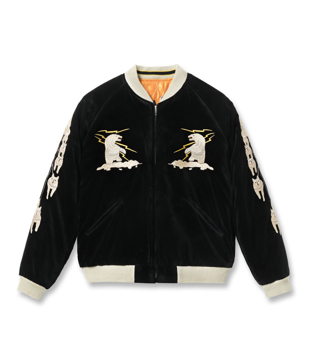 Lot No. TT15792-119 / Late 1950s Style Velveteen Souvenir Jacket