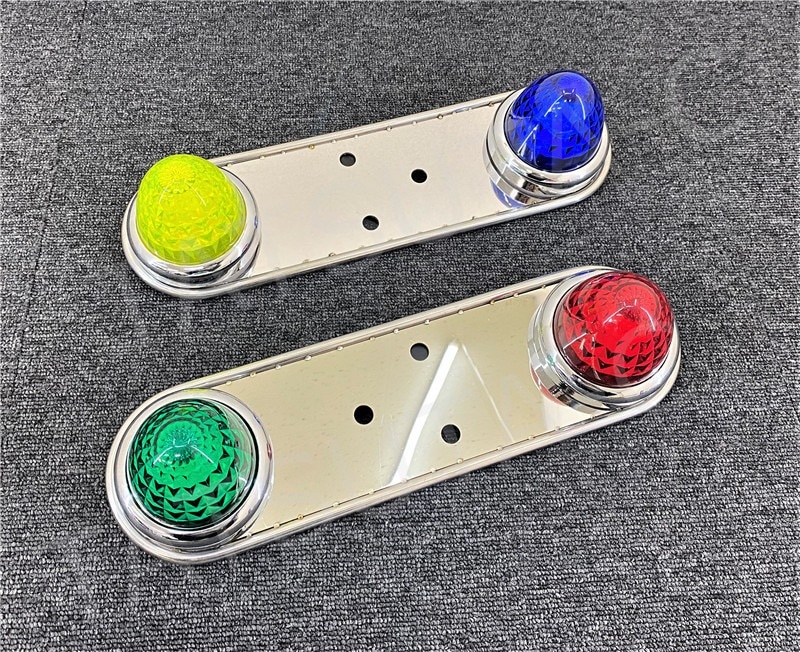 鏡面ステンレス 【17.5インチ】 ホイールマーカーステー 2枚セット 8mm