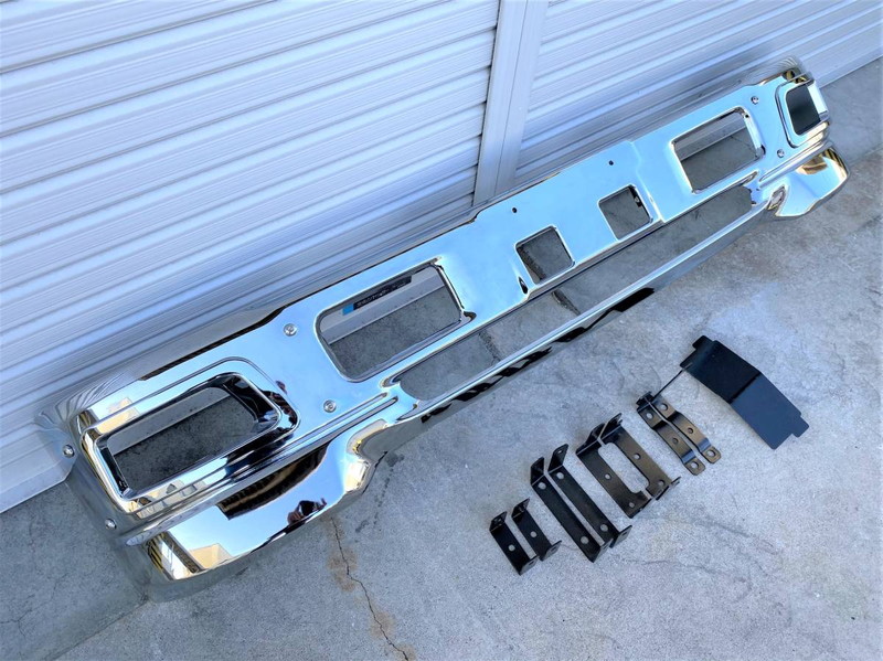 メッキ フロントバンパー エアダム一体型 メッキフォグカバー＆取付