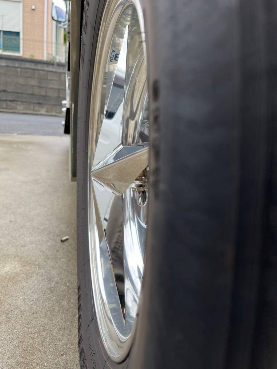 鏡面ステンレス 【16インチ】 星型 ホイールスピンナー 3穴 2個セット