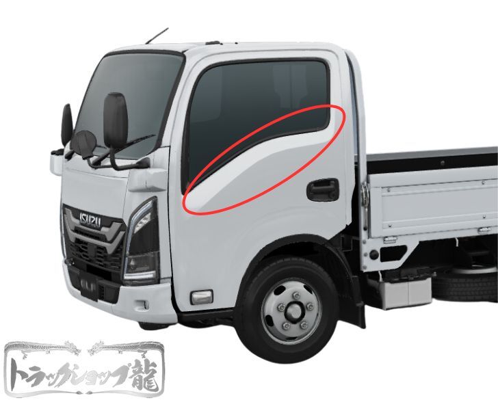 メッキ ドアモールガーニッシュ 左右セット いすゞ 23エルフ 標準