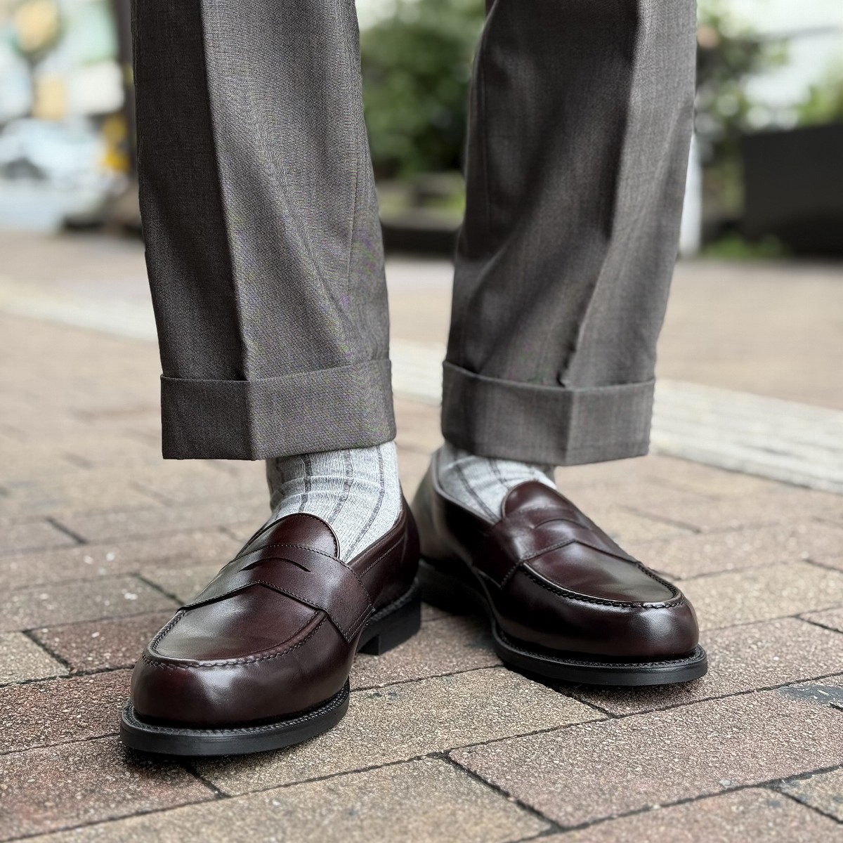 トレーディングポスト パス|PATH STOUTBROWN ローファー メンズ