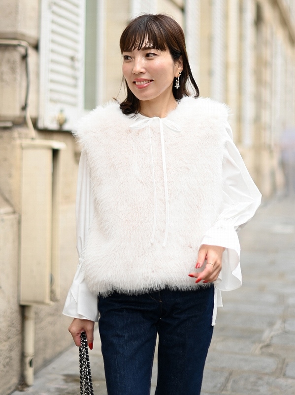 ふわふわベスト | Outer | | TREFLE＋1（トレフルプラスワン）