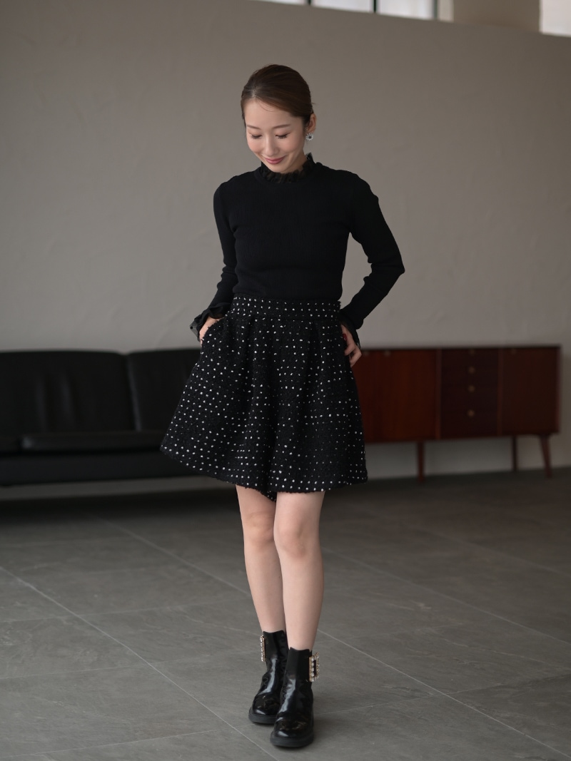 ドットツイードタックショートパンツ | Bottoms,ショート