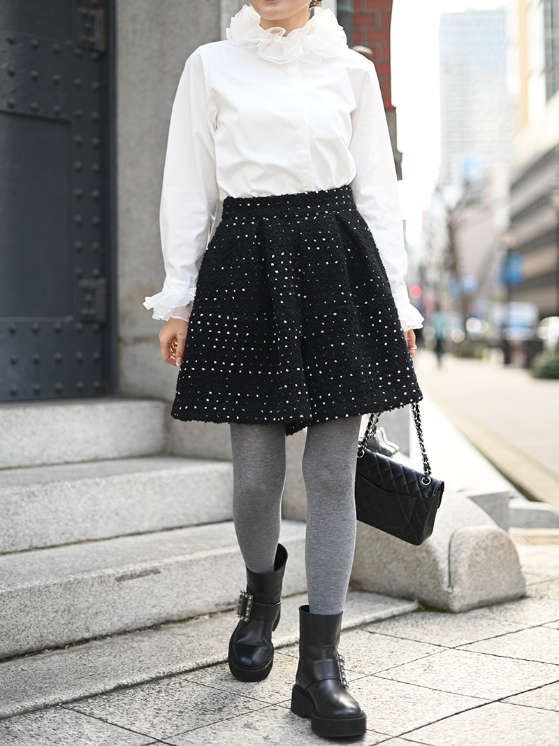 ドットツイードタックショートパンツ | Bottoms,ショート