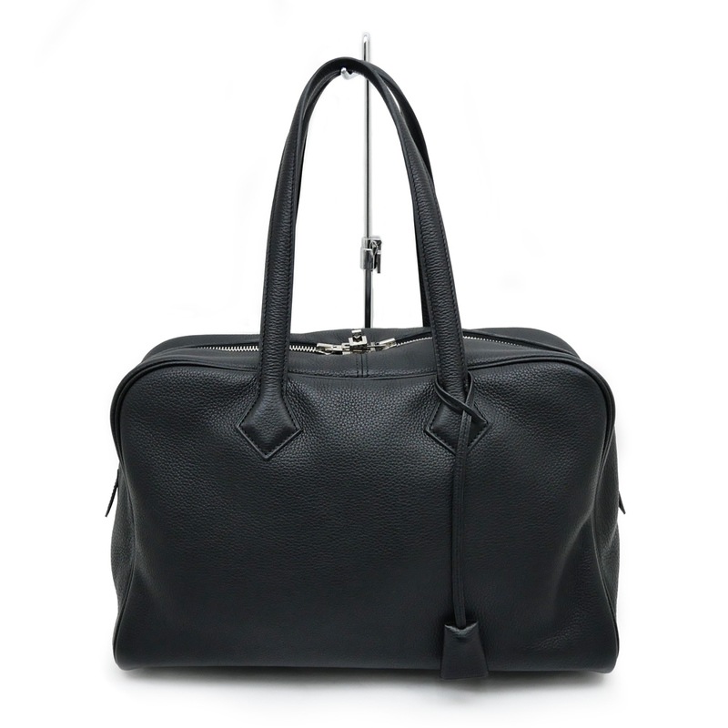 名東】【HERMES】エルメス ヴィクトリア フールトゥ 35 ブラック