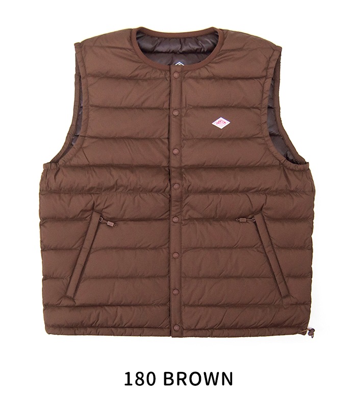 DANTON ダントン レディース クルーネック インナーダウンベスト［DT