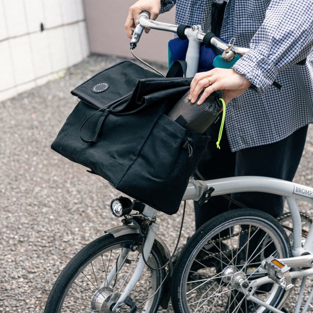 当日出荷可] FAIRWEATHER front bag for brompton フレームあり wax