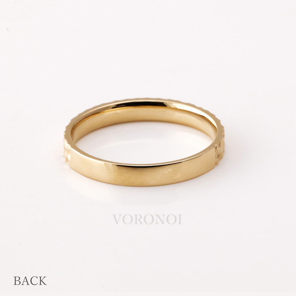 リング 3W × V字リング セット K18