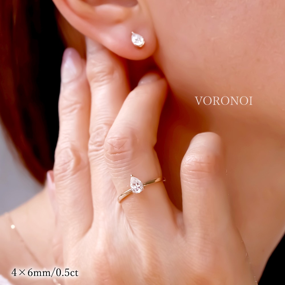 k10 ゴールド リング モアサナイト 2点セット モアサナイト K10 リング