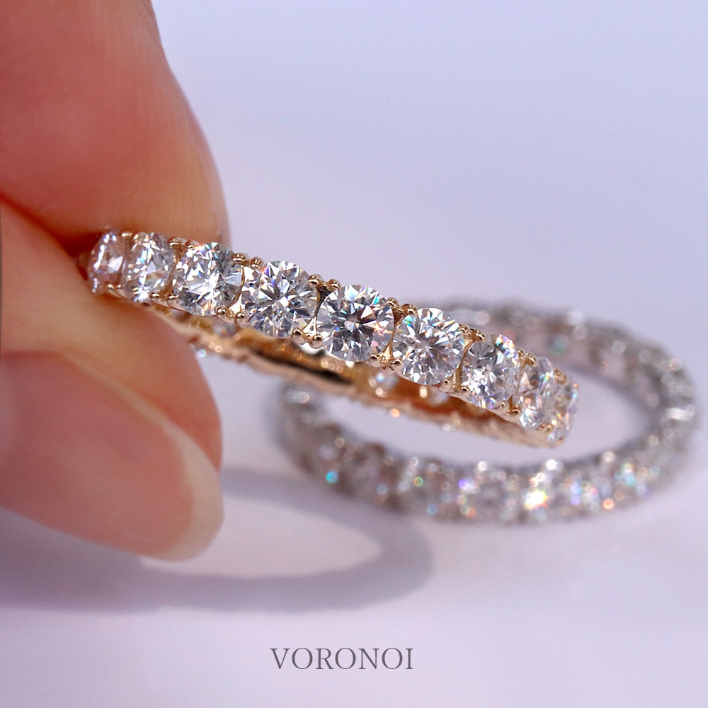 モアサナイト K10 フルエタニティリング