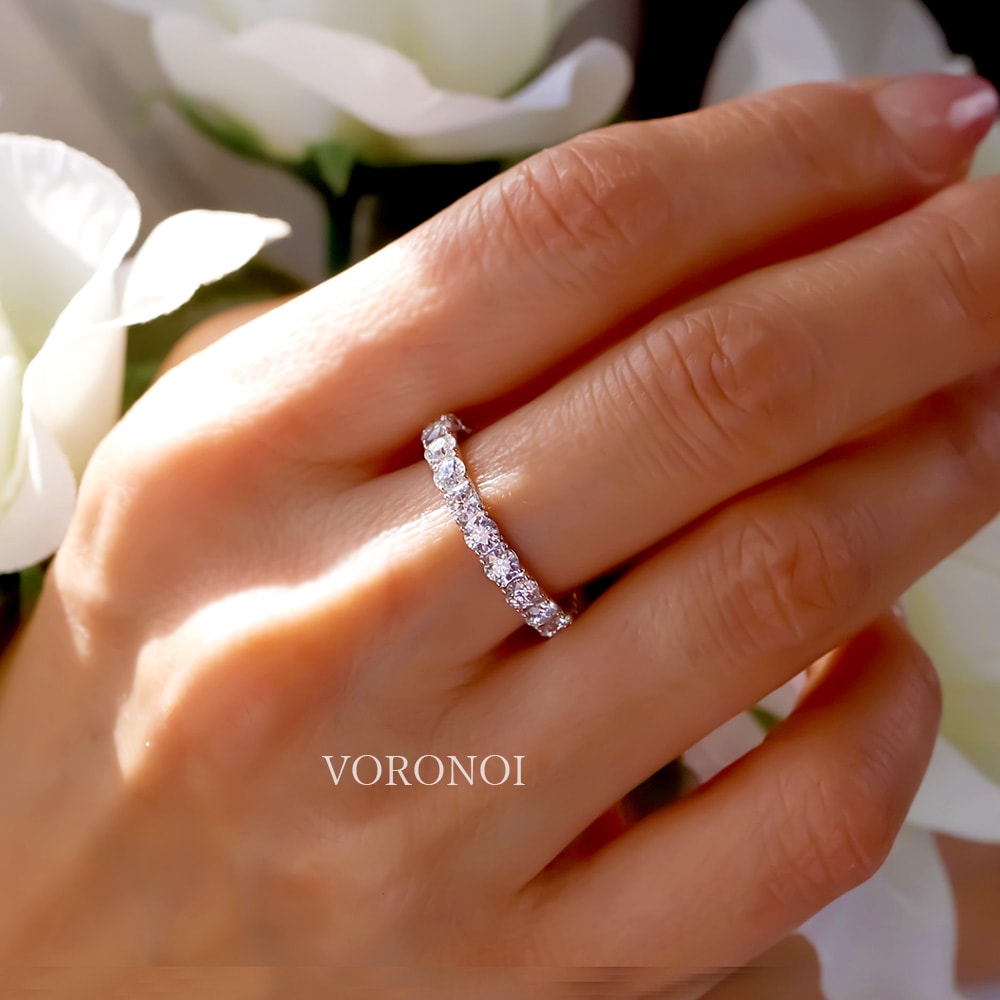 モアサナイト K10 フルエタニティリング