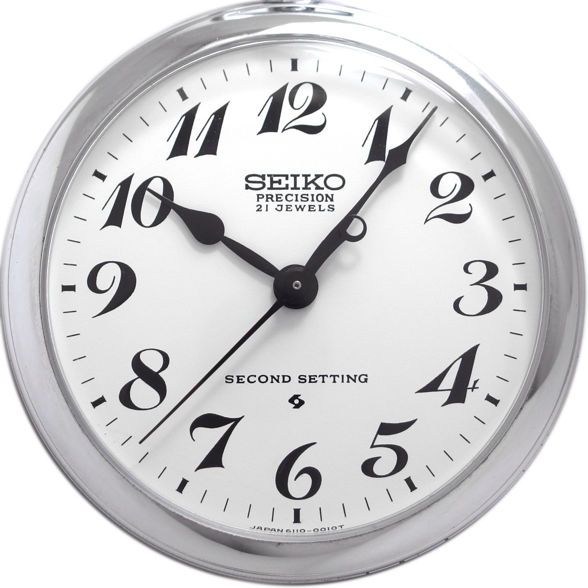 セイコー 鉄道時計 岡鉄 6110-0010 懐中時計 21石 手巻 OH済 昭和