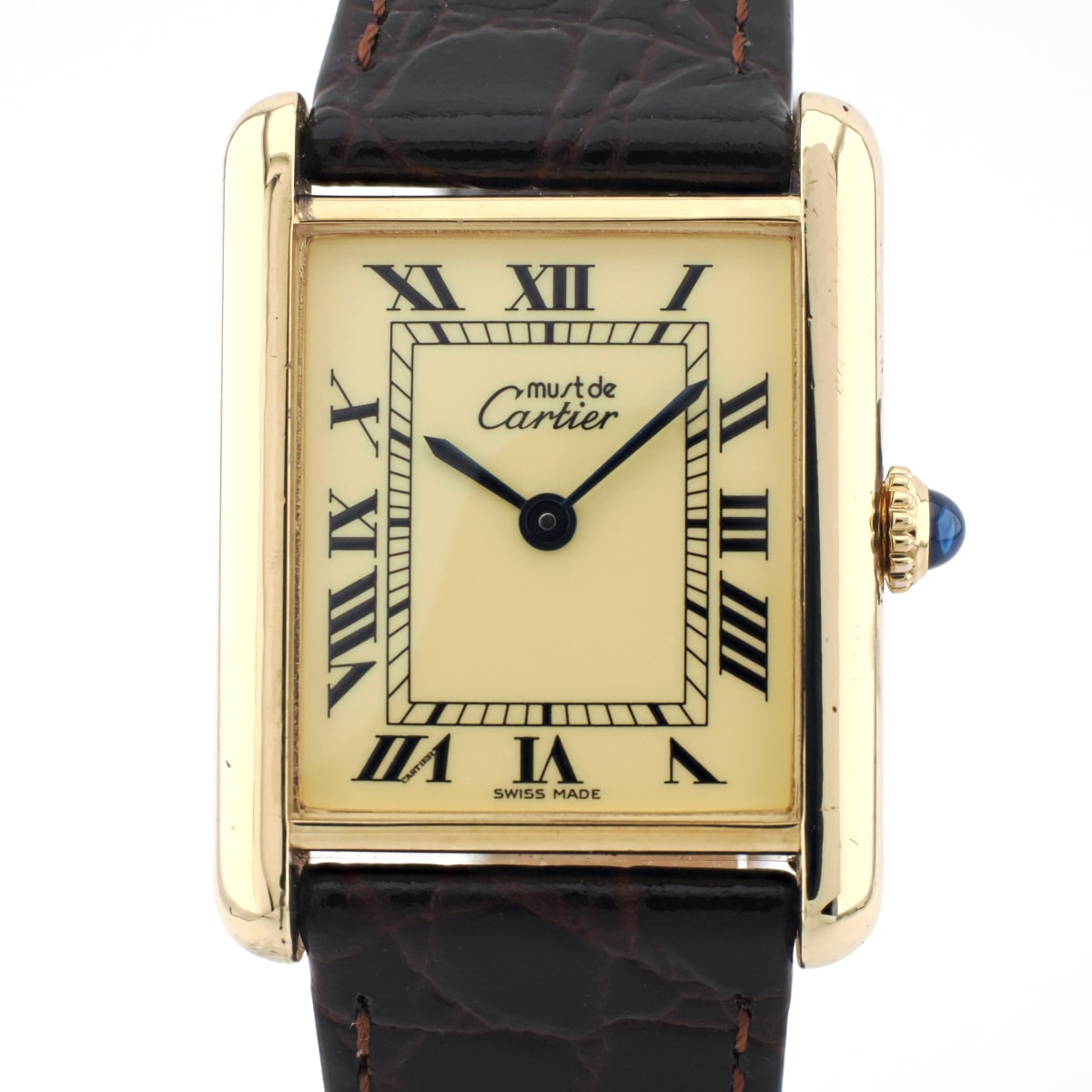 カルティエ マストタンク LM 手巻き 国際永久保証書付き コンプリート