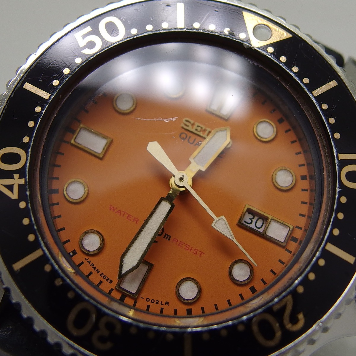 セイコー ダイバー 150m レディース オレンジ文字盤 2625-0010 箱