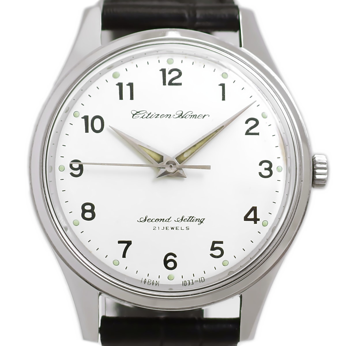 シチズン ホーマー 国鉄時計 門鉄 新品風防 21石 手巻 OH済 1969年/