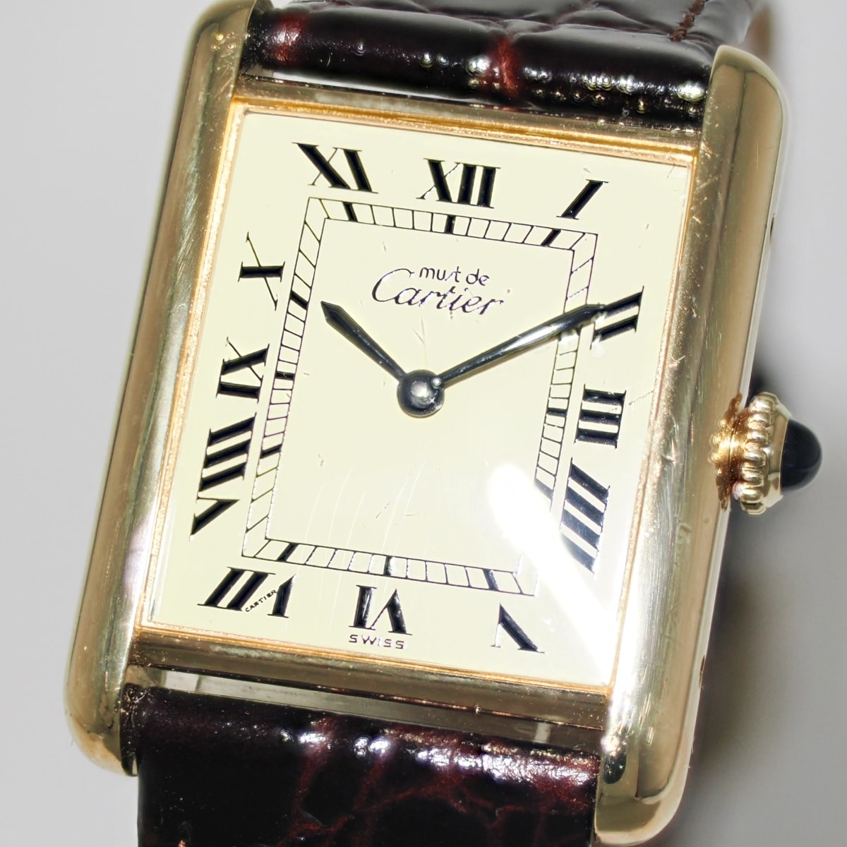 カルティエ マストタンク LM 手巻き 国際永久保証書付き メーカー