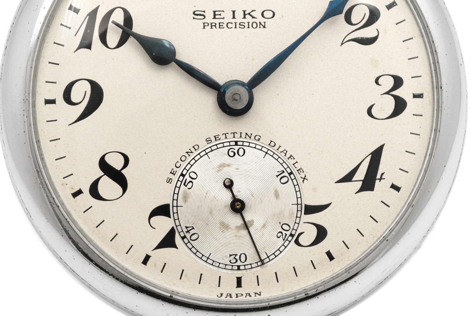 セイコー プレシジョン 懐中時計 青針 鉄道時計 国鉄 セコンド