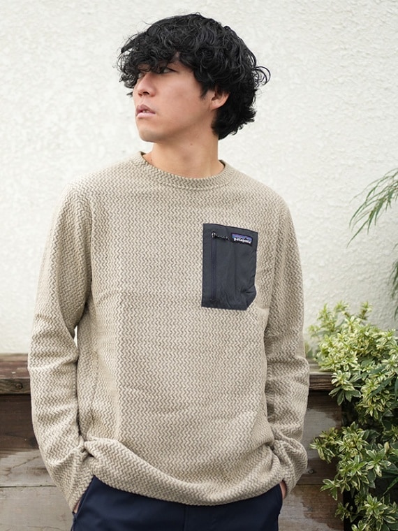 40235]Patagonia(パタゴニア)メンズ・R1エア・クルー/メンズ/トップス