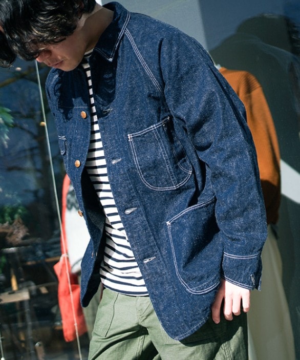 03-6140-81] orSlow(オアスロウ)DENIM COVER ALL (50's デニム