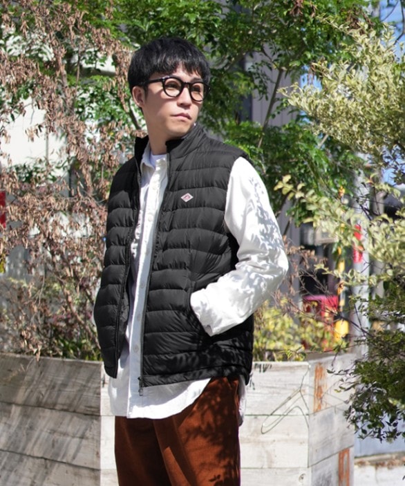 ◇[DT-A0565NRP]DANTON(ダントン)MIDDLE DOWN ZIP VEST ミドルダウン