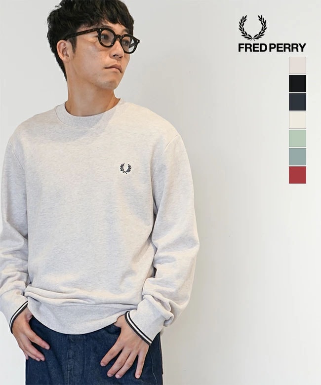 M7535]FRED PERRY(フレッドペリー) Crew Neck Sweatshirt クルーネック