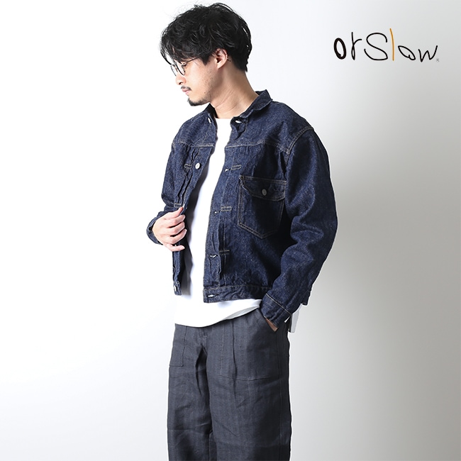 03-6011-81]orslow(オアスロウ) 1st type Onewash Denim Jacket(1st
