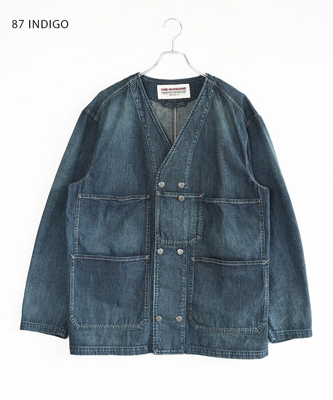 25AMSJK01]THE SHINZONE(ザ シンゾーン) NO COLLAR COVERALL ノー