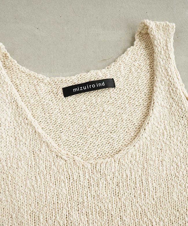 3-220118]mizuiro ind(ミズイロインド)リリーヤーンベスト