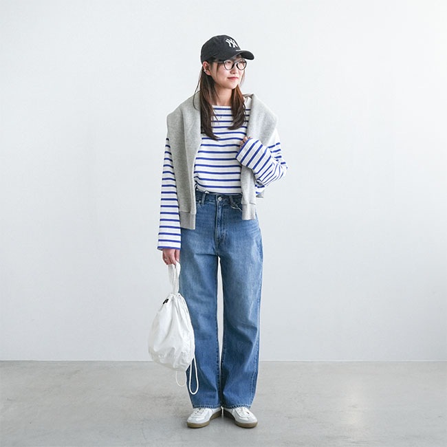 SALE 50%OFF】◇[b1037]SOLAMONAT(ソラモナ)5Pストレートデニムパンツ