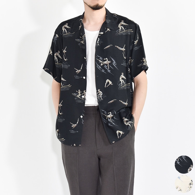 241OJ-SH06)OLD JOE(オールドジョー)ORIGINAL PRINTED OPEN COLLAR