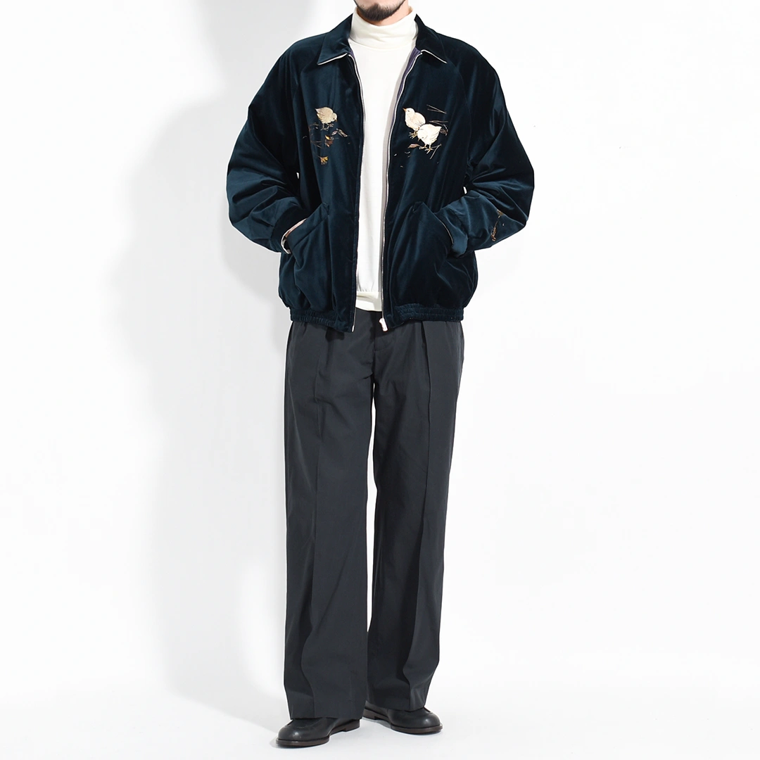 252OJ-JK12]OLD JOE(オールドジョー)Stunning Velvet Souvenir Jacket