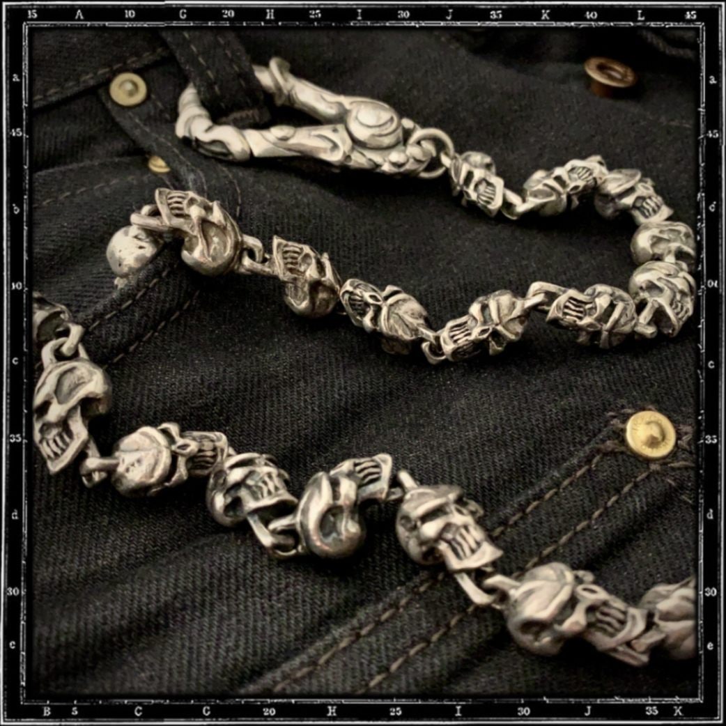 GRIN SKULL WALLET CHAIN | クレイジーピッグ公式オンラインストア