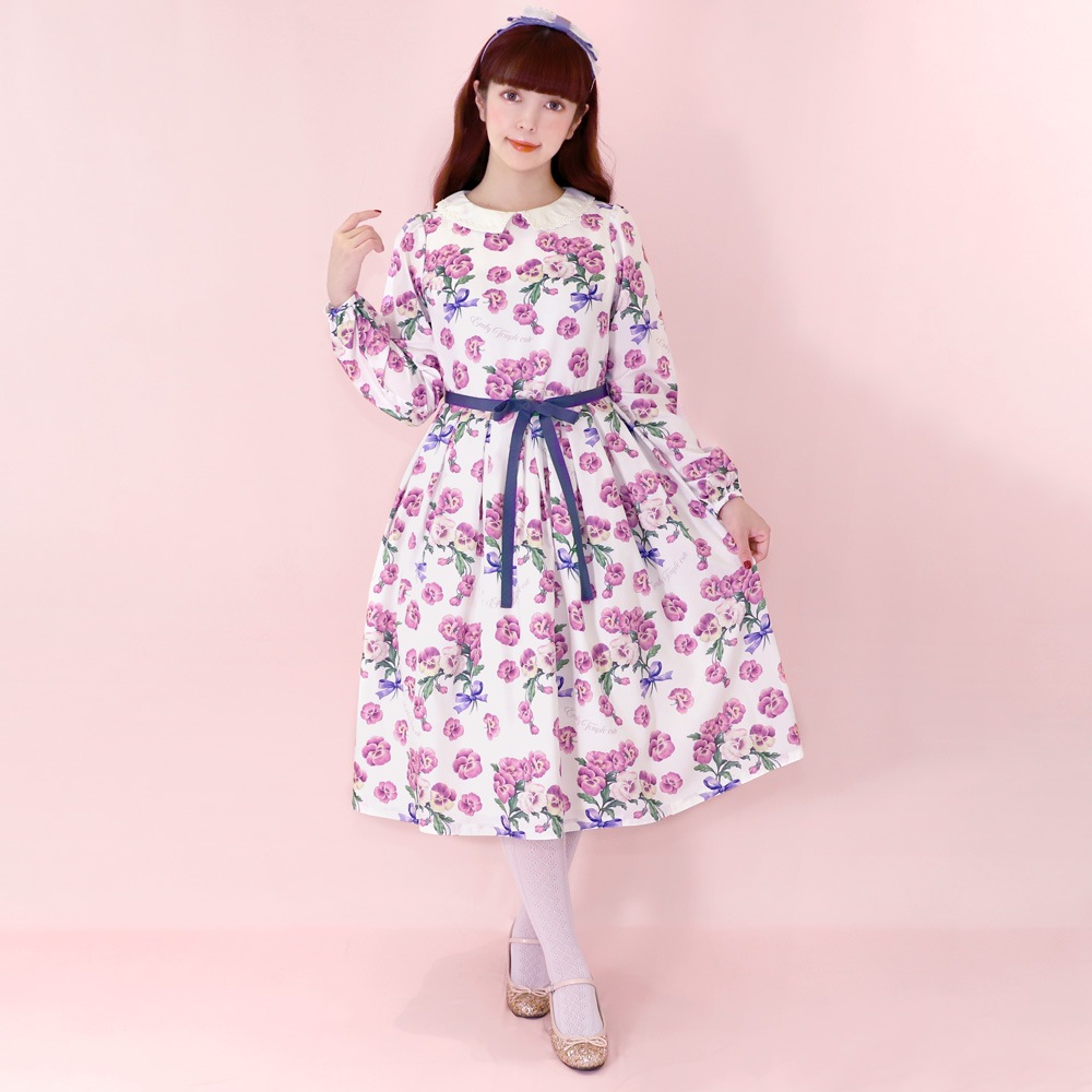 Pansy ribbon ワンピース(Pansy ribbon dress) | ONE PIECE DRESS