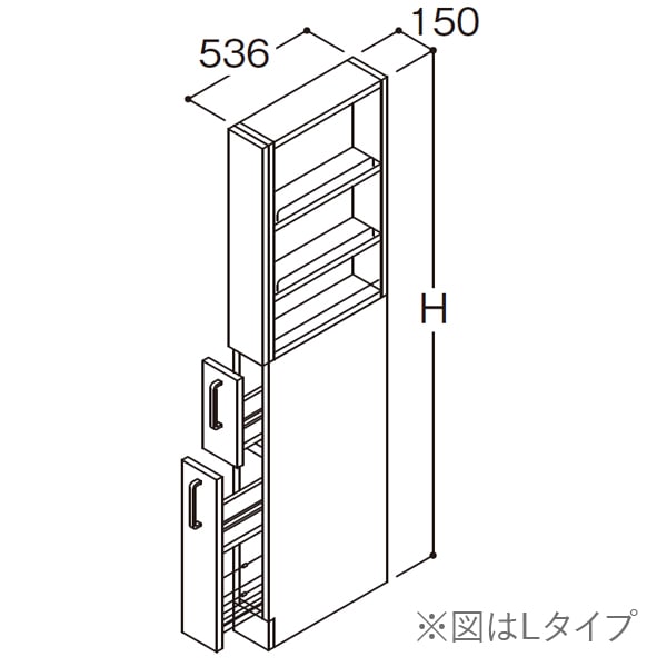 洗面台・洗面化粧台,TOTOサクア,周辺キャビネットカテゴリーの周辺