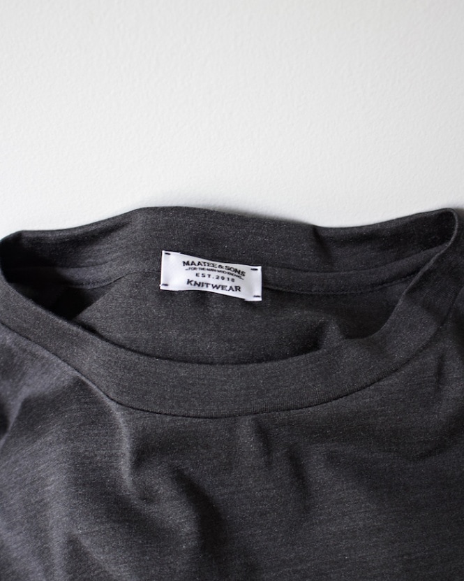 MAATEE&SONS (マーティーアンドサンズ) | SILK LONG SLEEVE TEE