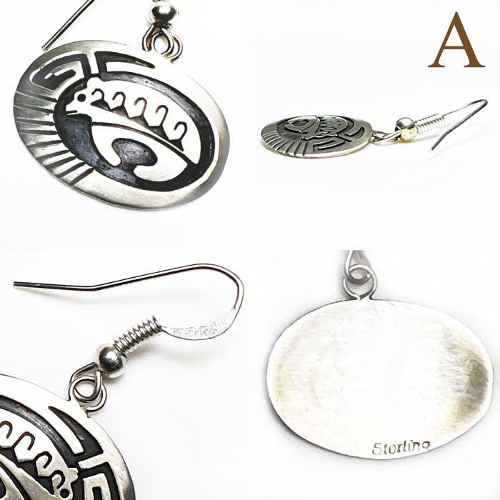 インディアンジュエリー ナバホ族 ホピスタイル オーバーレイ シルバー