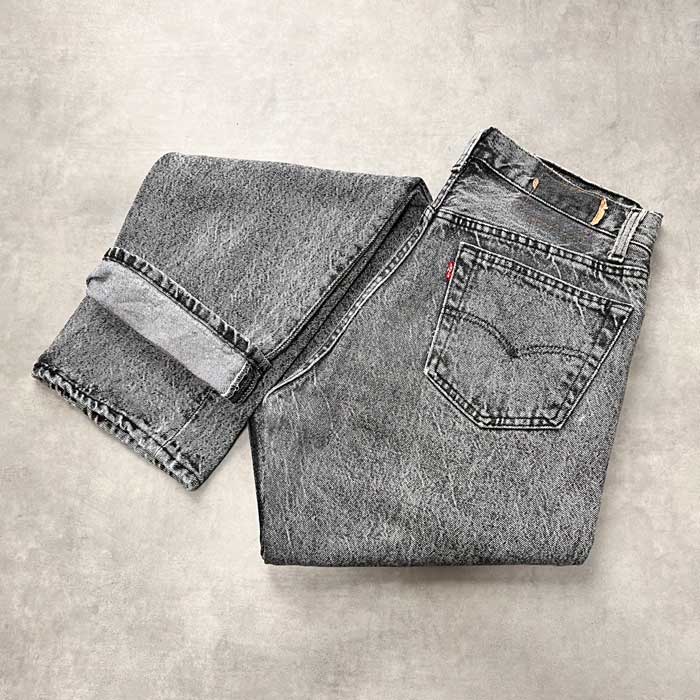 80's Levi's 501 CHEMICAL WASH JEANS MADE IN USA W33L32 80年代