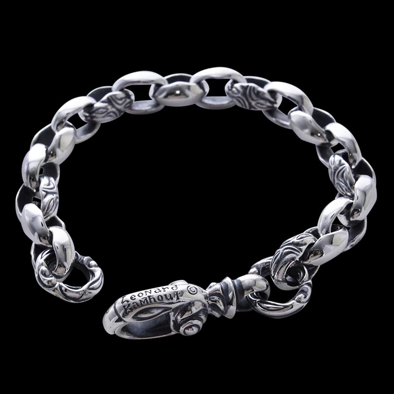 カーヴド シルク リンク (S) ブレスレット (クレーン サークル