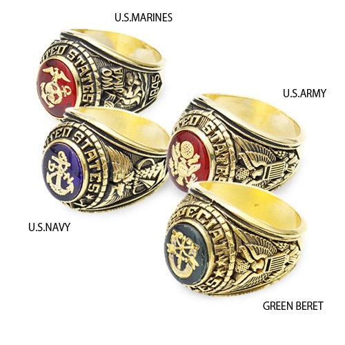 Military Ring ミリタリーリング10k Sterling 10KP Gold ring , US Paratrooper , us army , MILITARY RING