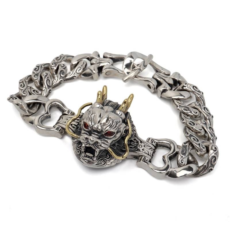 シルバー925 ドラゴンブレスレット 龍 [bs268] | スタイルで探す,個性