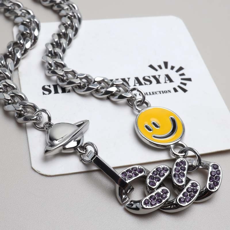 ステンレス ニコちゃんネックレス [n1006] | ネックレス,ステンレス