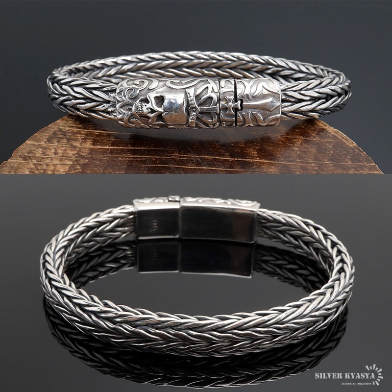 シルバー925 スカルブレスレット [bs285] | ブレスレット,シルバー925