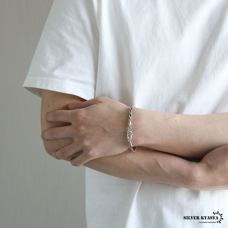 シルバー925 ロープチェーンブレスレット [bs251-4mm] | スタイルで