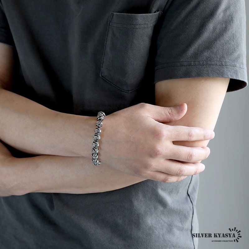 クロスブレスレット 数珠 十字架 [b912] | ブレスレット | SILVER KYASYA