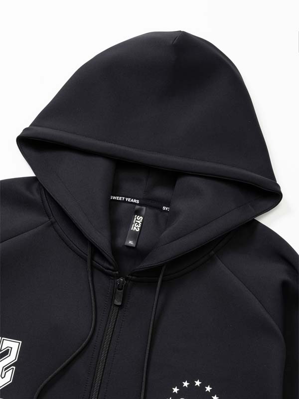 DOUBLE KNIT MULTI LOGO ZIP HOODIE | TOPS | 【公式】SY32 by SWEET
