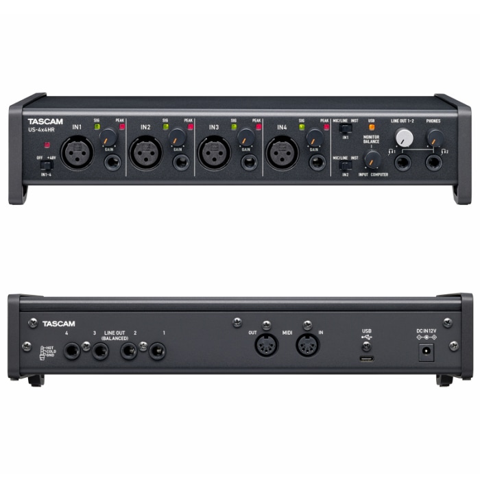 US-4x4HR 4Mic, 4IN/4OUT High Resolution Versatile USB Audio