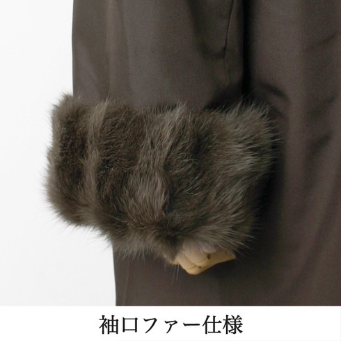 送料無料 ロシアリスファー リアルファー 毛皮 2WAY リバーシブル