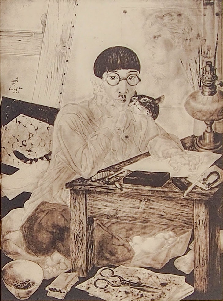 藤田嗣治 「アトリエの自画像」 | | アトリエ・ブランカ